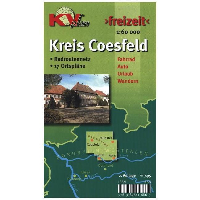 KVplan-Freizeit-Reihe. Kreis Coesfeld, Landkarte