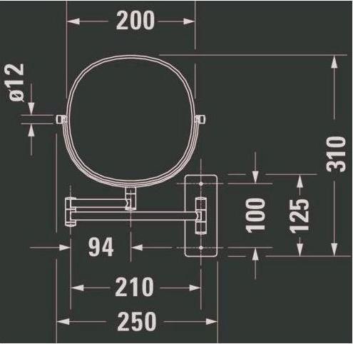 Immagine prodotto Duravit Specchio cosmetico D-Code