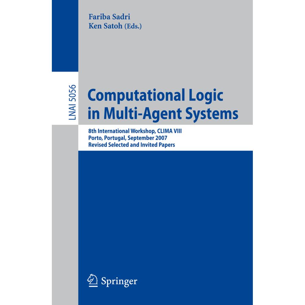 Computational Logic in Multi-Agent Systems, Fachbücher von Fariba Sadri, Ken Satoh