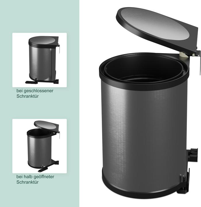 Productafbeelding Relaxdays Ingebouwde afvalbak (12 l)