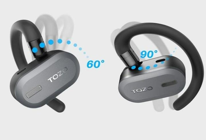 Immagine prodotto Tozo Open Buds True Wireless Stereo (TWS) USB Typ-C Bluetooth In-Ear Headset Schwarz (42 h)