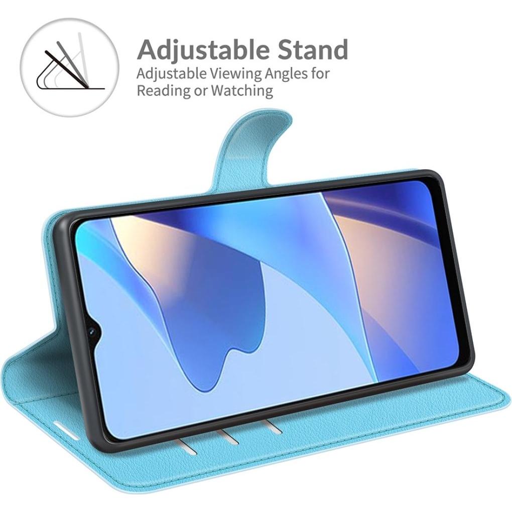 Thumbnail - Screenguard Oppo A54s Leather Guard Lederhülle (Oppo A54s), Smartphone Hülle, Blau
