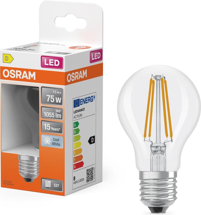 Produktbild Osram Led Retrofit Classic A (E27, 75 W, 1055 lm, 1 x, D)