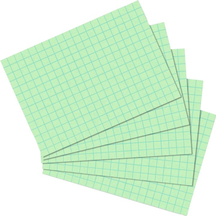 Produktbild Herlitz Karteikarten, DIN A7, kariert, grn (74 x 105 mm, 170 g/m², 100 x)