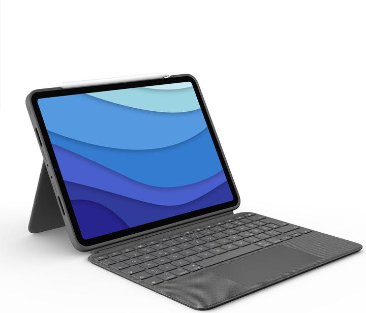Actual product image Logitech Combo Touch - Grey - Us - Intnl (Eng. Int., iPad Pro 11 2018 (1. Gen), iPad Pro 11 2020 (2. Gen), iPad Pro 11 2021 (3rd Gen), iPad Pro 11 2022 (4th Gen))