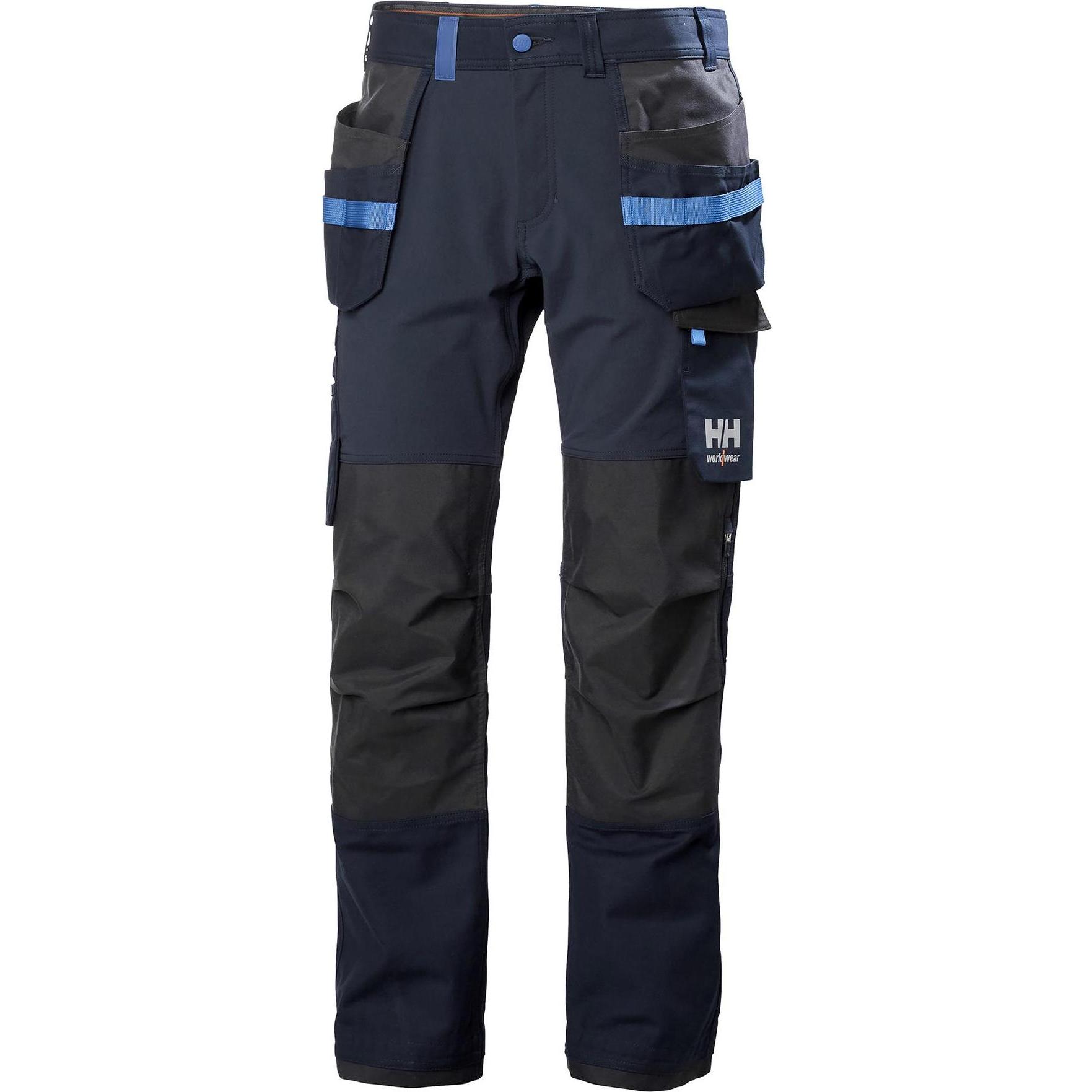 Helly Hansen Workwear, Arbeitshose, Kelnės HELLY HANSEN Oxford 4X Cons Pant, juodos/mėlynos C52 (52)