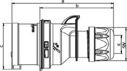 Produktbild PCE Stecker (CEE 16/3)