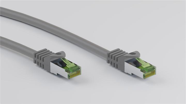 Produktbild Goobay GHMT-zertifiziertes CAT 8.1 Patchkabel, S/FTP PiMF, Grau (S/FTP, CAT8.1, 1 m)