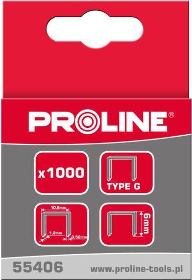 Pro-Line 55412 Gehärtete Klammern Typ G rechteckig, L=12mm, Proline (1000x)