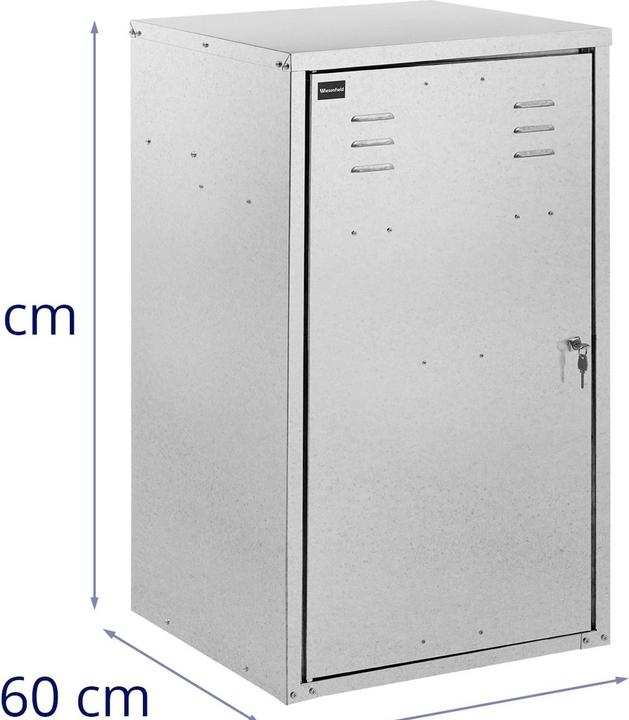 Actual product image Wiesenfield Saddle Locker - 60 x 60 x 107 cm - steel (galvanised) (60 cm, 107 cm)