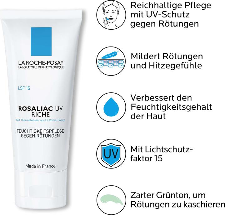 Actual product image La Roche Posay Rosaliac UV Riche (40 ml, 24h cream, SPF 15)