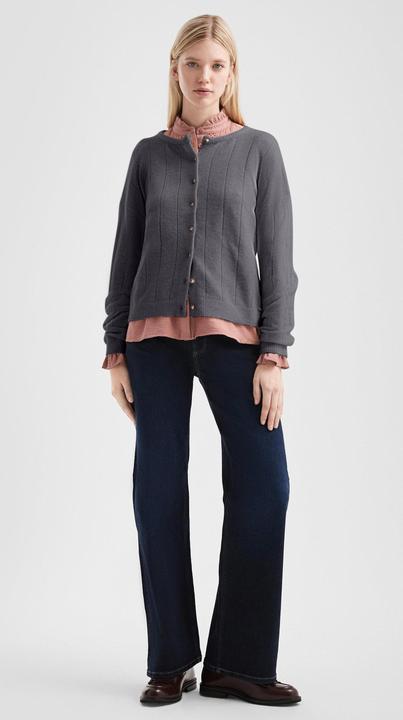 Produktbild s.Oliver Strickjacke Weicher Cardigan mit überschnittenen Schultern (M)