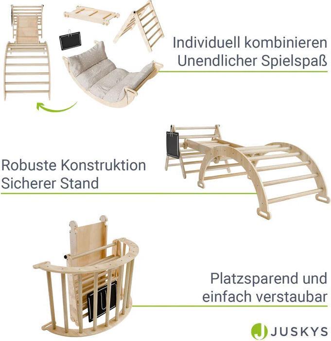 Produktbild Juskys Kletterdreieck Movario Indoor-Klettergerüst