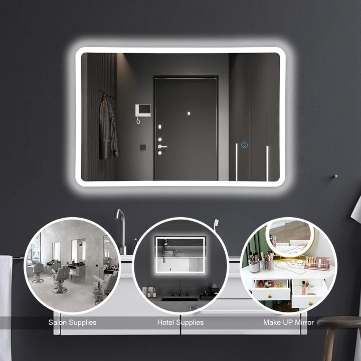 Immagine prodotto Baklon Badspiegel LED mit Touch-Schalter (120 x 70 cm)