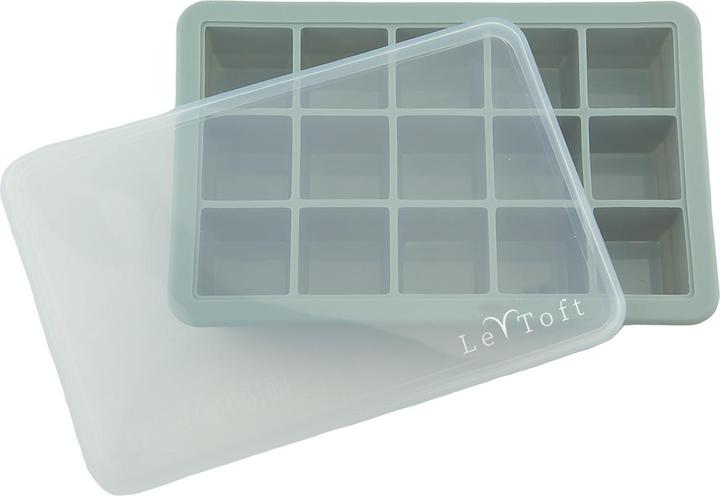 Le Toft - Baby Food Freezer Cubes - Smokey Green - 15 compartments, each holding up to 20 ml