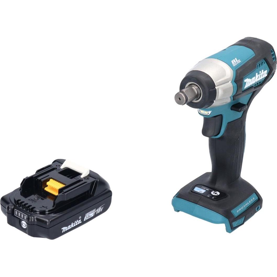 Thumbnail - Makita, Bohrmaschine + Akkuschrauber, DTW 181 A1 Akku Schlagschrauber 18 V 210 Nm 1/2" Brushless + 1x Akku 2,0 Ah - ohne...