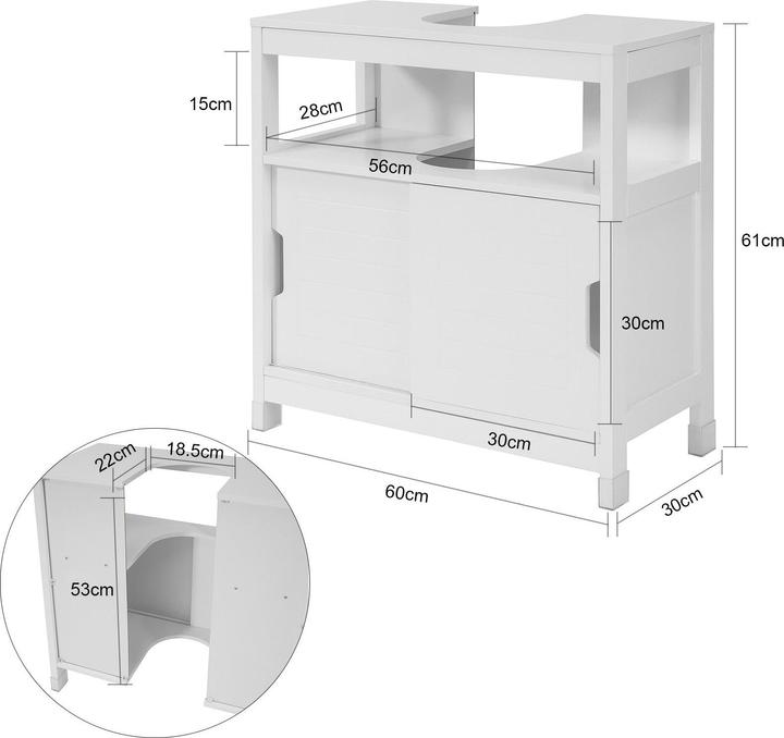 Actual product image SoBuy Vanity unit (60 x 30 x 61 cm)