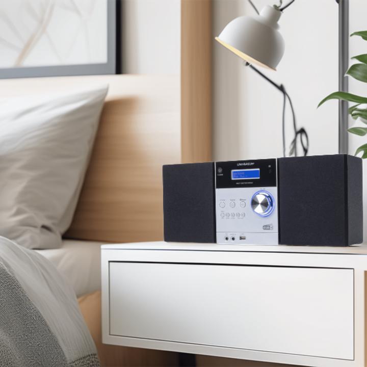 Productafbeelding MS 300-21 Stereo systeem AUX, Bluetooth®, CD, DAB+, FM, USB, accu-oplaadfunctie, Inclusief... (Bluetooth, CD Speler, 2x 5 W)