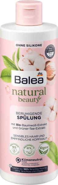 Produktbild dm Balea Spülung Natural Beauty Bio-Baumwoll-Extrakt und Grüner-Tee-Extrakt (350 ml)