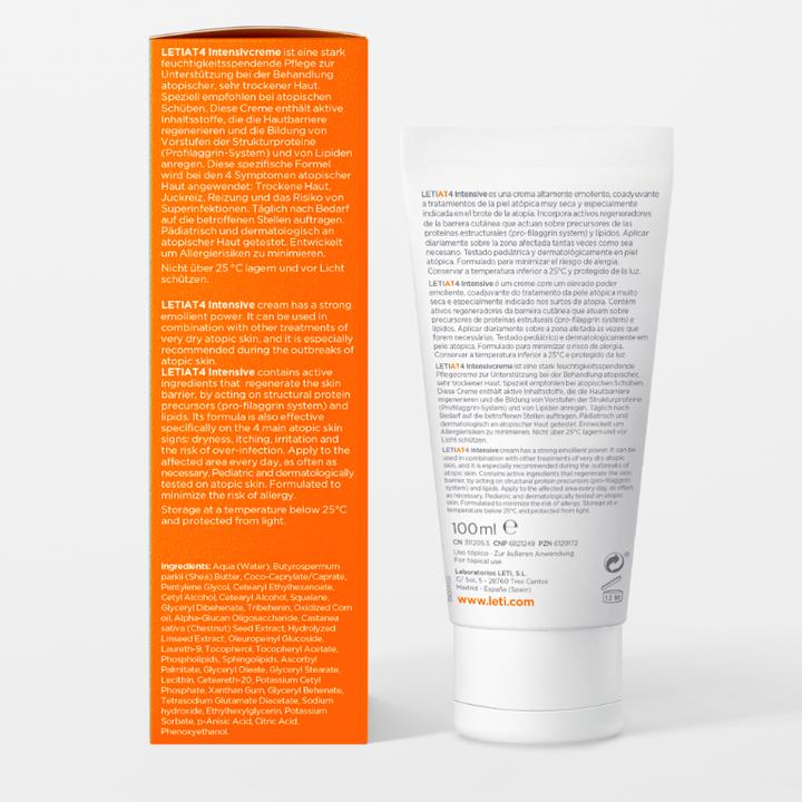Actual product image Leti LETIAT4 Atopic Skin Intensive Cream, 100 ml Cream (100 ml)