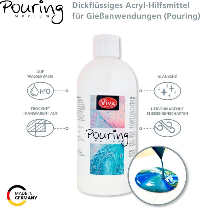 Immagine prodotto Viva Decor Pouring Medium (Bianco, 500 ml)