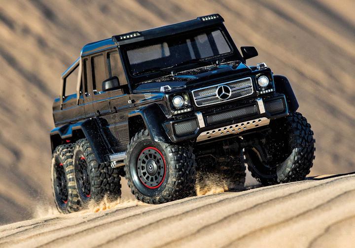 Immagine prodotto Traxxas CRAWLER TRX-6 1:10 6WD EP RTR MERCEDES G63 AMG 6x6 - NERO SENZA caricatore e SENZA batteria (RTR pronto all'uso)