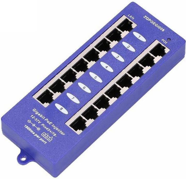 OEM POE Injector 8 Port Gigabit POE8PG