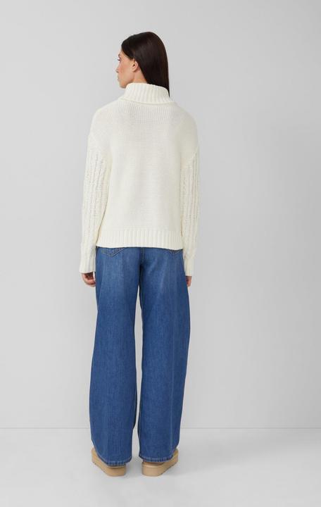 Produktbild s.Oliver Strickpullover Strickpullover mit Rollkragen und Zopfmuster (38)