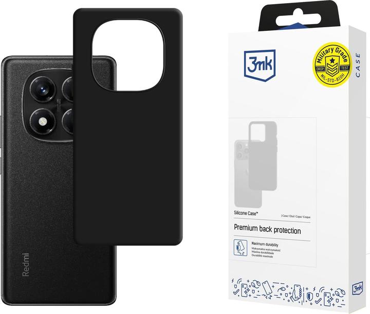 Produktbild 3MK Silicone Case for Xiaomi Redmi Note 14 Pro 5G - black (Xiaomi Redmi Note 14 Pro 5G)