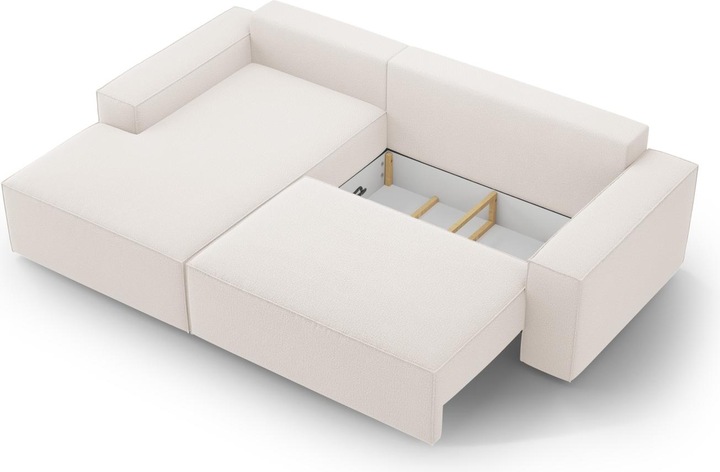Actual product image Micadoni Left Corner Sofa With Bed Function And Box, "Jodie", 3 Seats, 246x151x86 Made in Europe (Corner sofa)