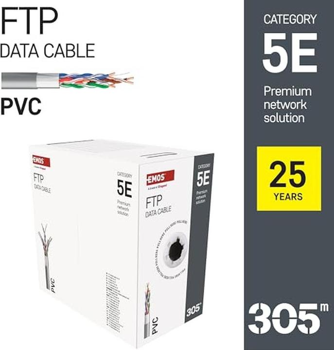 Actual product image Emos Data cable FTP 5E, 305m (CAT5e, 305 m)