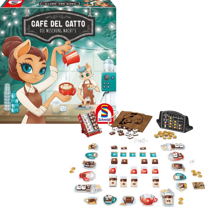 Actual product image Schmidt Spiele Café del Gatto (German, 2 - 5 Players)