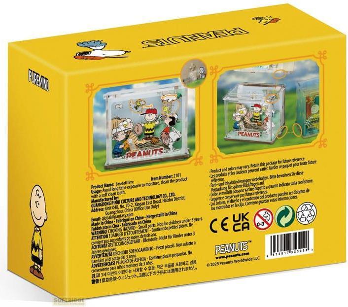 Actual product image Pantasy Die Peanuts Puremind DIY Bauset Mini Scene Baseball Time