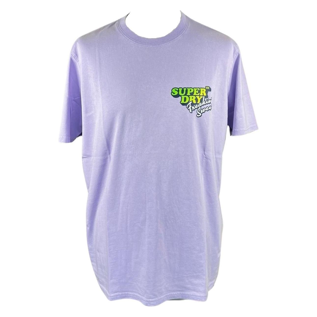 Superdry, Herren, Shirts, T-shirt Trave, Violett, (L)