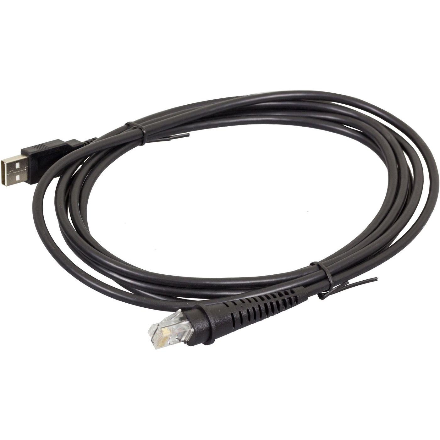 Honeywell USB Kabel USB Kabel, Typ: A, Länge: 2,9m, gerade, host-power, Farbe: schwarz, Barcode-Scanner, Schwarz