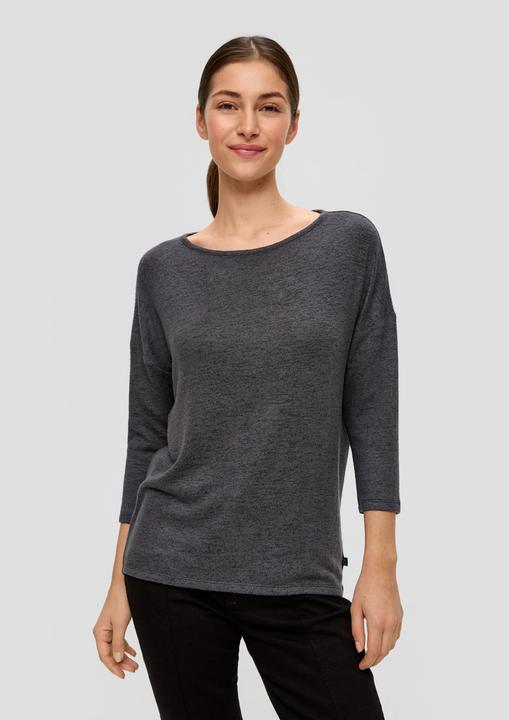 Produktbild S.Oliver T-Shirt Weiches Shirt aus Viskosemix in Melange-Optik (S)