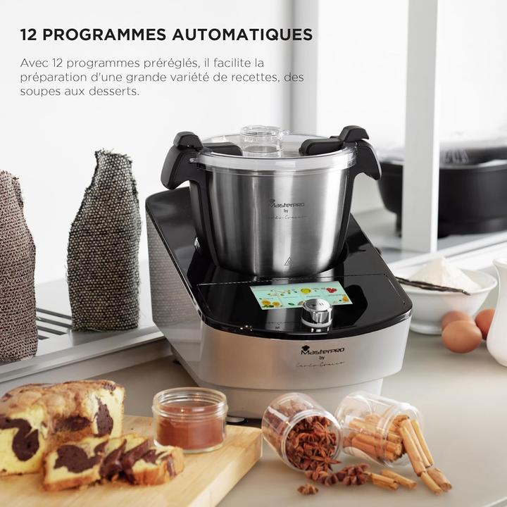 Image du produit MasterPRO Robot multifonction intelligent avec écran tactile couleur, programmes et accessoires (1000 W, 3.50 l)