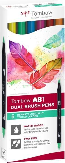 Produktbild Tombow Marker ABT Dual Brush 6C-3 Tattoos carton (6) (6x)