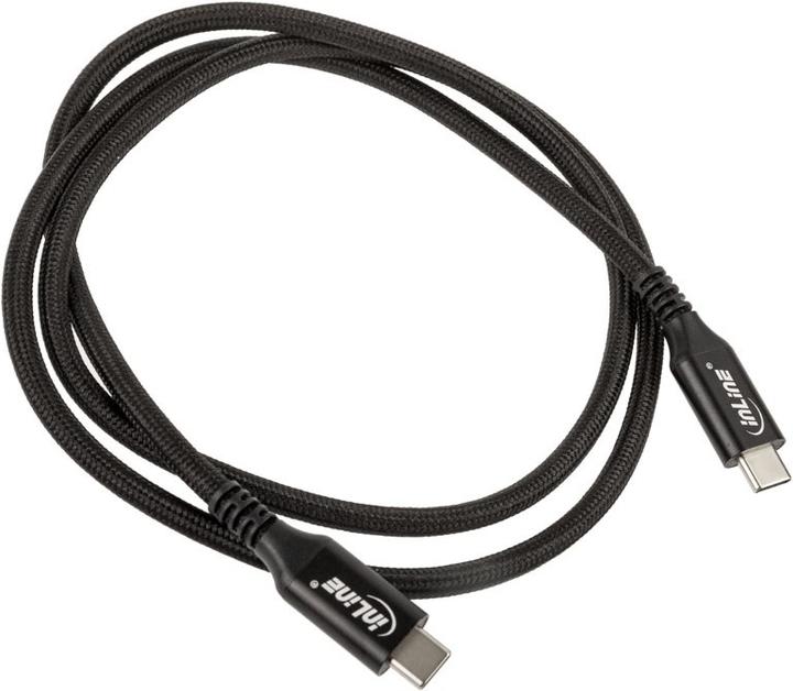Actual product image InLine USB cable USB-C (M) to USB-C (M) (1 m, USB 4.0, 20 W)