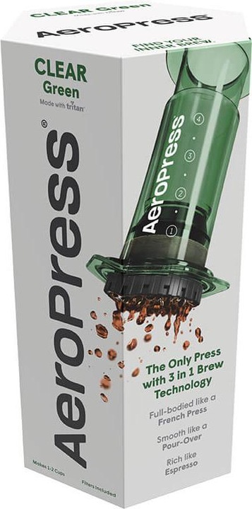 Immagine prodotto Aerobie AeroPress Coffee Maker, Clear Green (0.28 l)