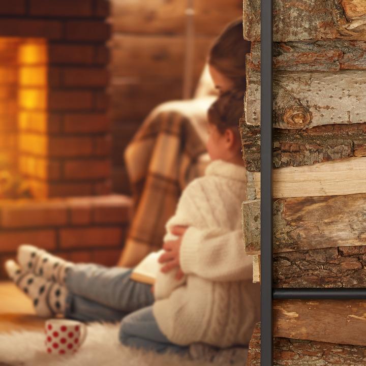 Produktbild Relaxdays Kaminholzregal (44.5 x 30 x 170 cm)