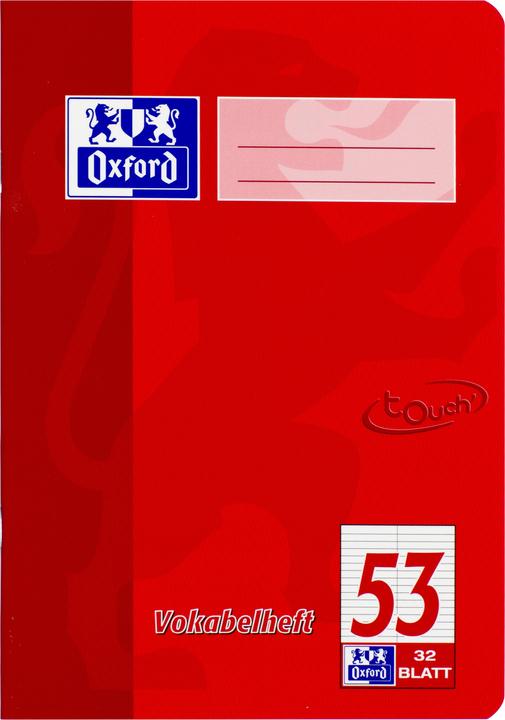 Actual product image Oxford Vocabulary book "TOUCH", A5 (A5, Lined)