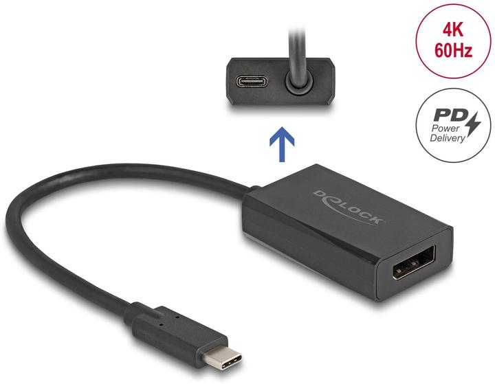 Produktbild Delock Adapter DisplayPort Buchse zu USB Type-C Stecker (DP (USB Typ-C, 15 cm)