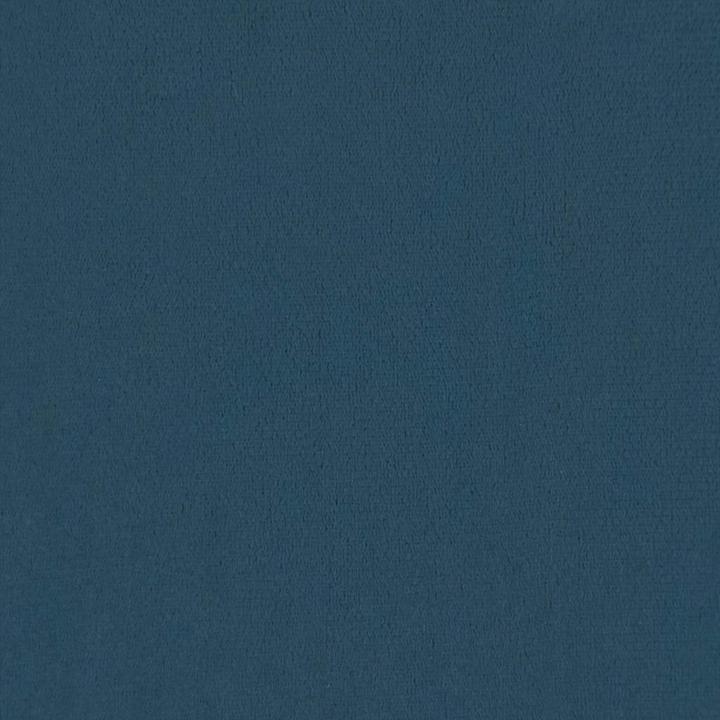 Produktbild vidaXL Relaxsessel mit Hocker Blau Samt Sessel Sessel mit Hocker