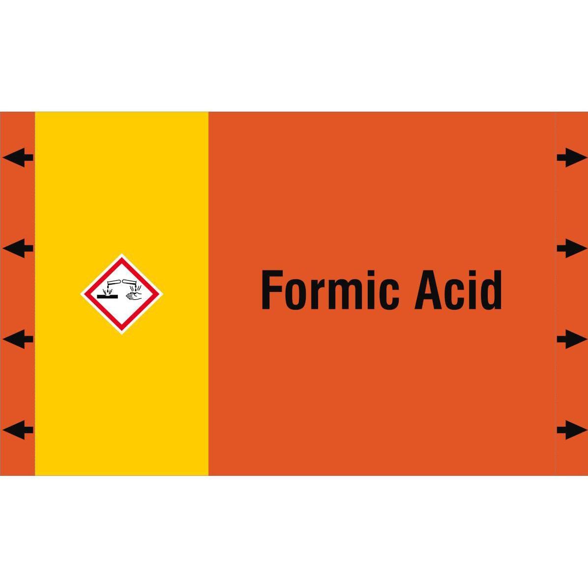 Brady, Etiketten, ISO 20560 Pipe Markers - Acids