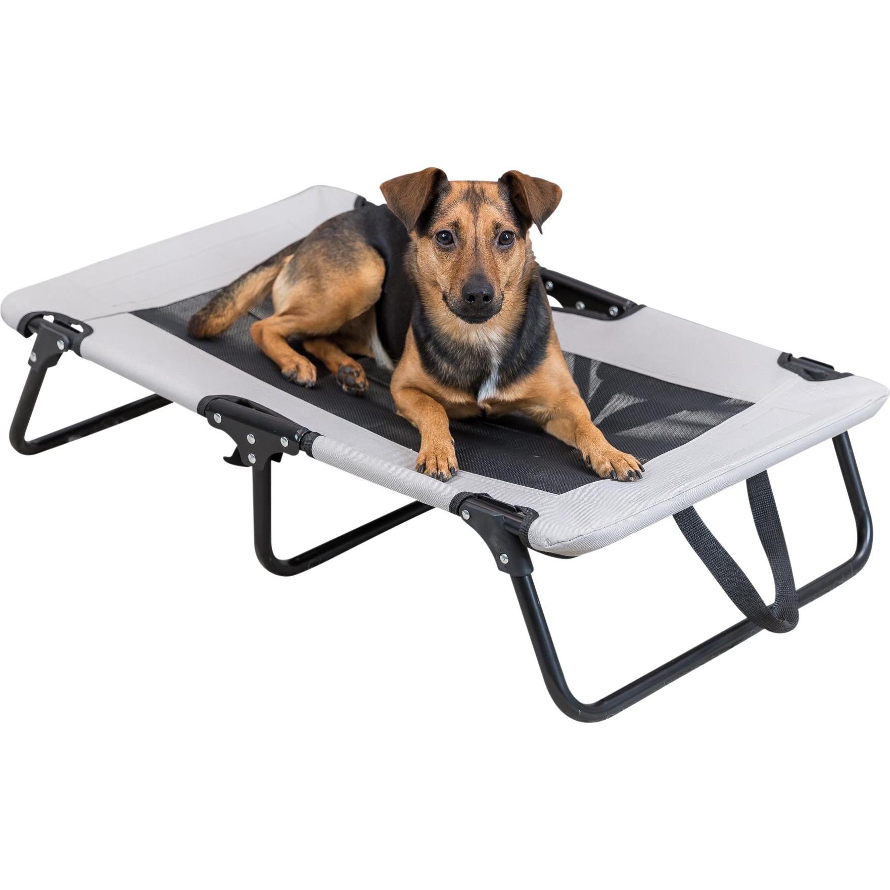 Trixie Stretcher chaise longue pour chien gris / noir