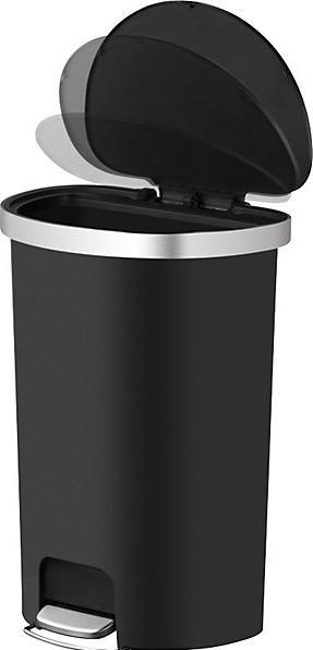 Image du produit EKO Poubelle à pédale Hana mi-ronde, capacité 55 l, l x h x p 365 x 670 x 480 mm (55 l)