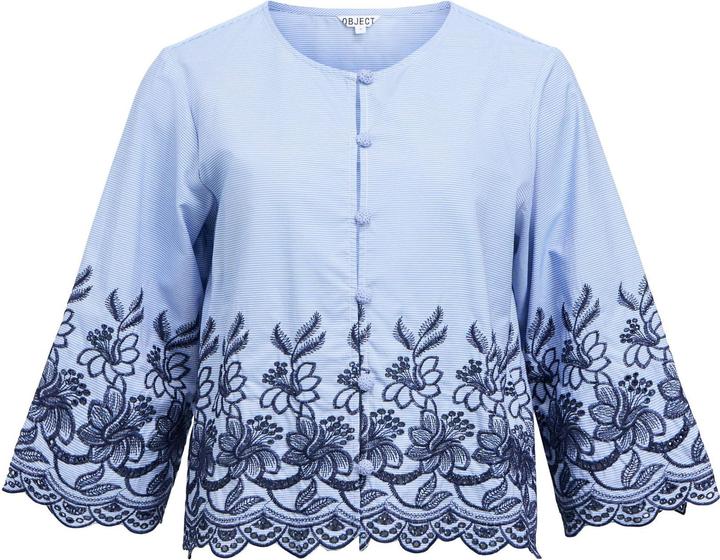 Produktbild Object Bestickte Cropped Bluse (44)