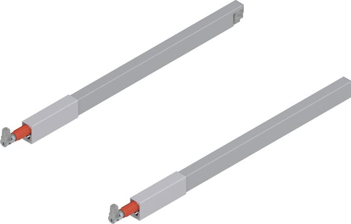 Actual product image Blum Longitudinal railing for front pull-out TANDEMBOX antaro, gray RAL 9006
