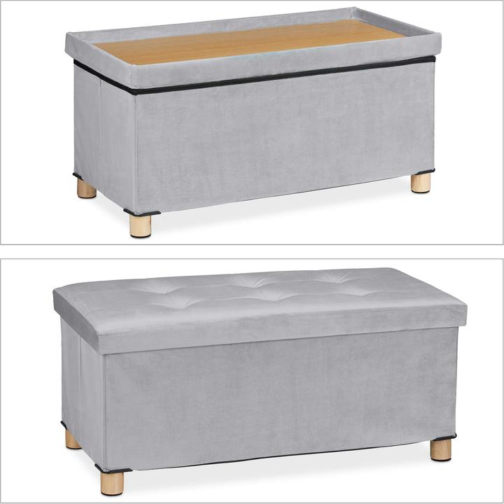 Actual product image Relaxdays Chest with tray (76 cm)